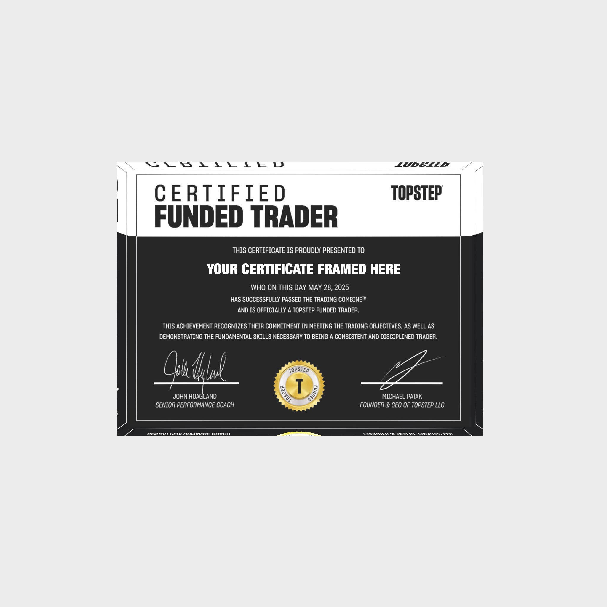 trading trophy landscape (18x13cm)