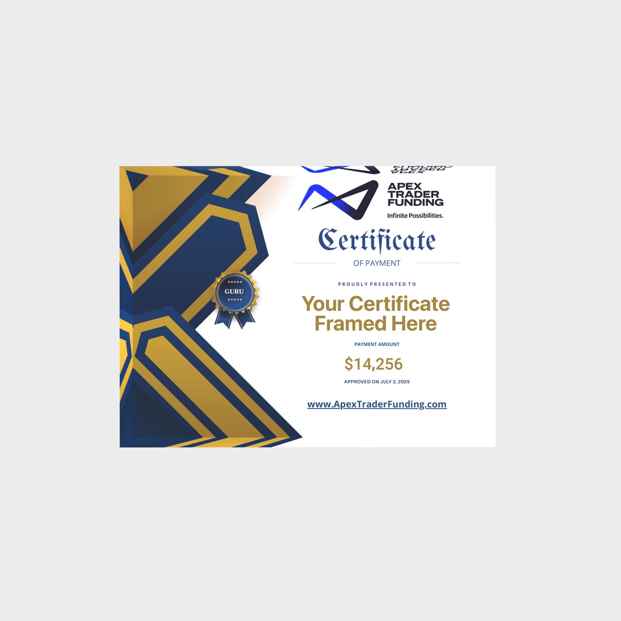 trading trophy landscape (20x15cm)