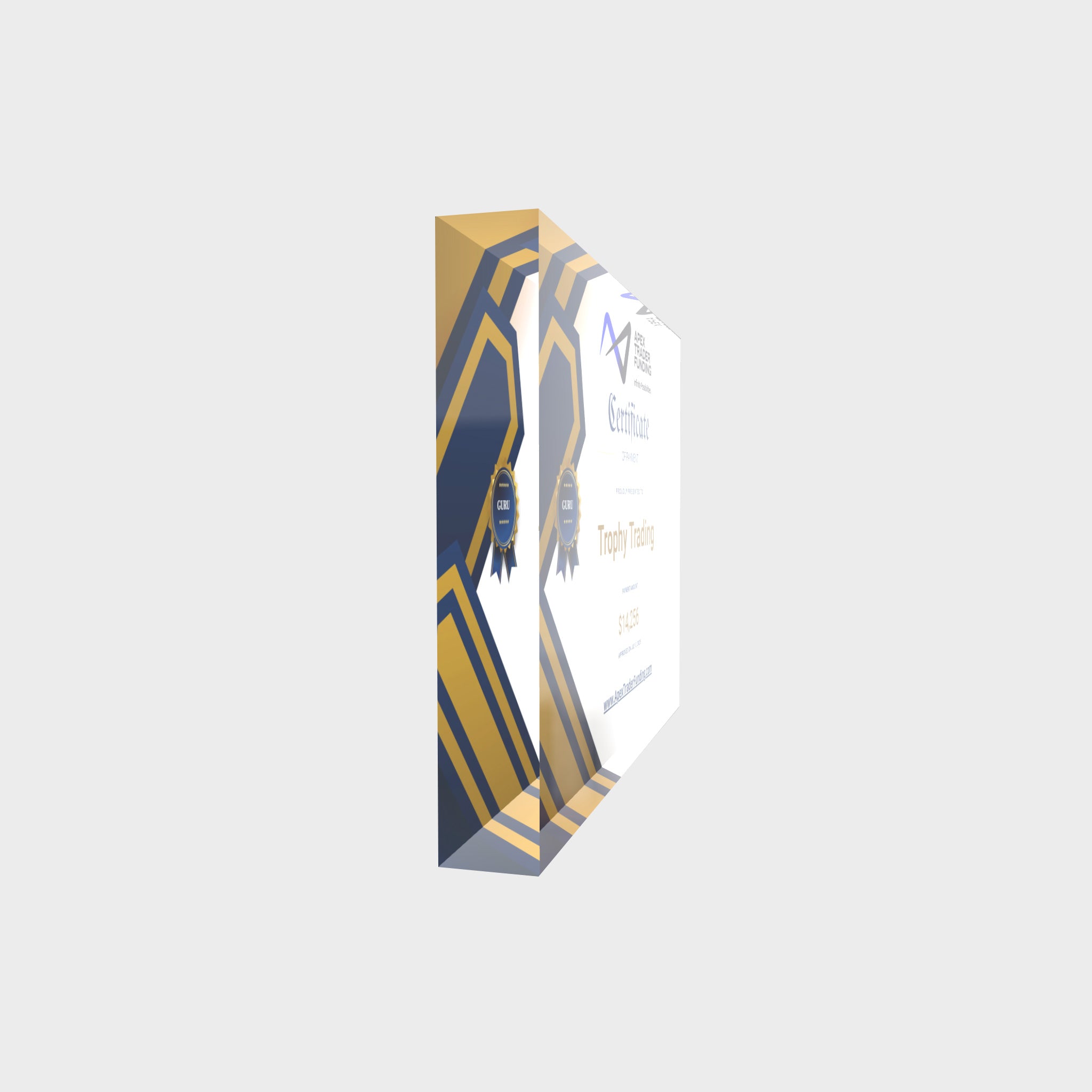 trading trophy landscape (20x15cm)