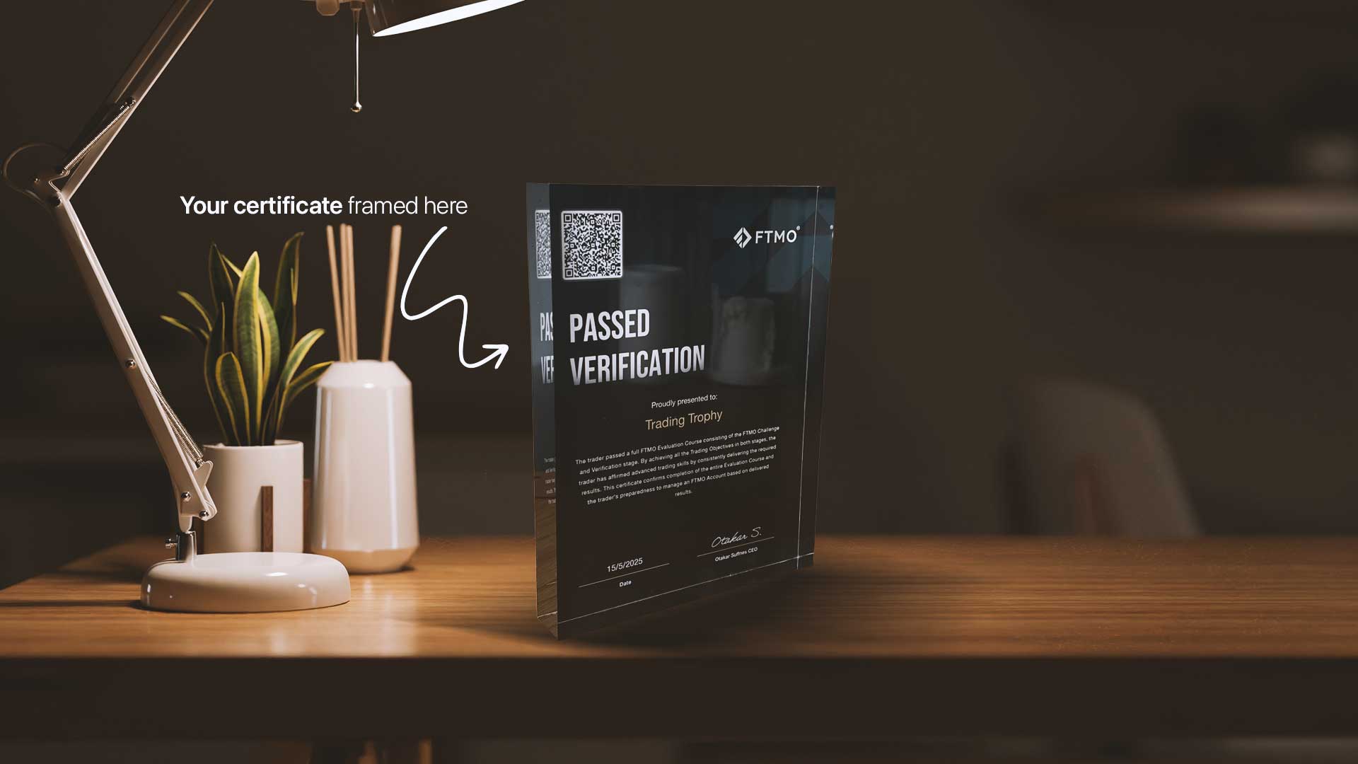 digital certificate into a trading trophy