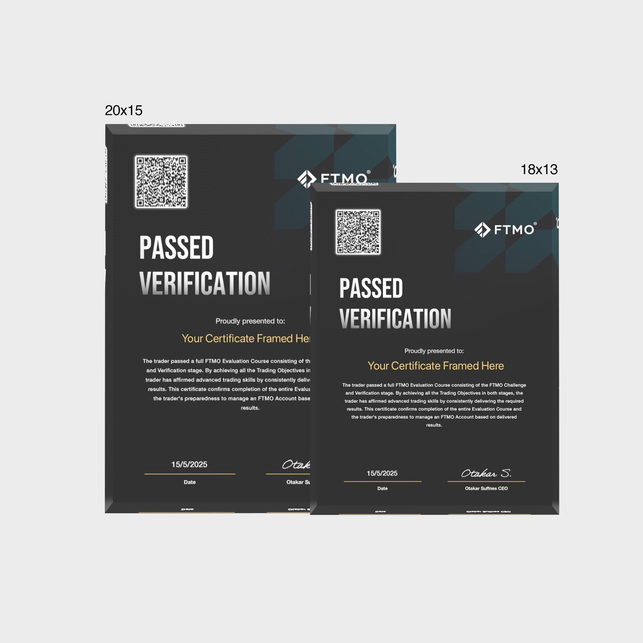 trading trophy portrait (20x15cm)