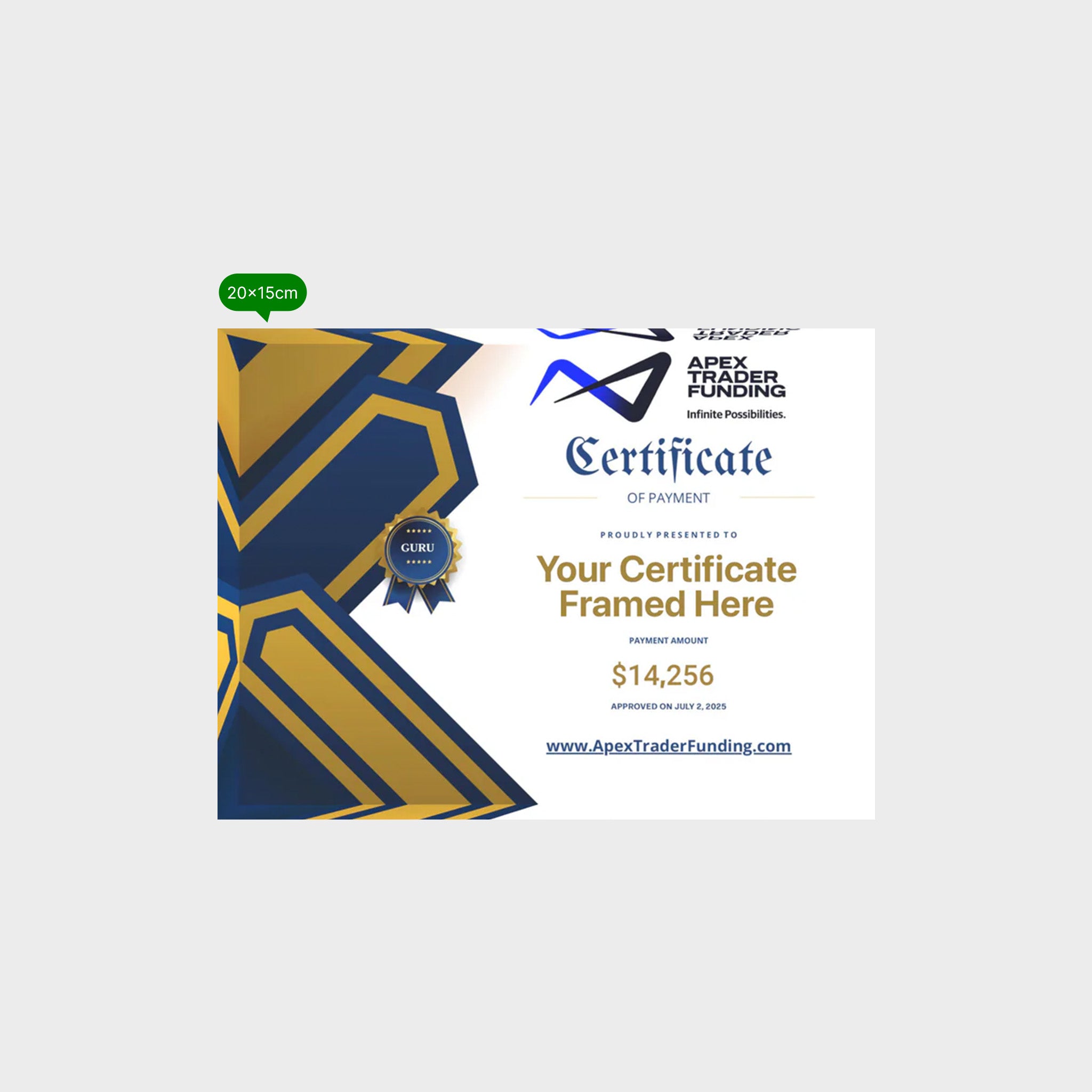 Big trophy landscape (20x15cm)